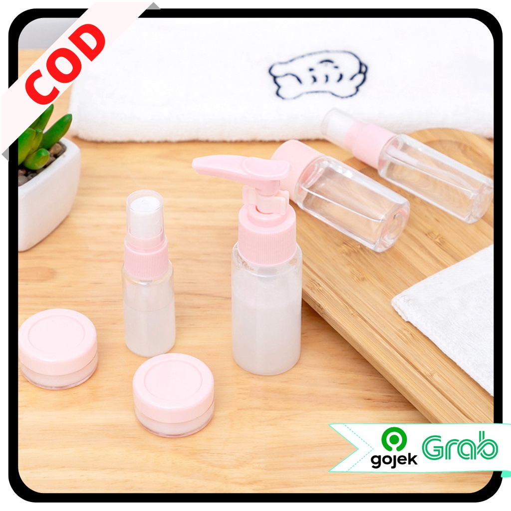 KAISSO - WADAH BOTOL ISI ULANG / BOTOL MINI SET 6 IN 1 TRAVELLING/BOTOL SPRAY MINI TRAVELLING / TRAVEL BOTTLE SET MULTIFUNGSI