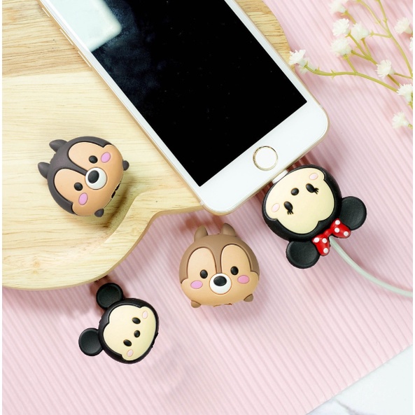 ❤ IJN ❤ TSUM TSUM - Cable Bite/ Pelindung Ujung Kabel/ Cable Saver/ Cable Protector