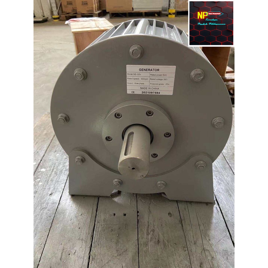 Permanent magnet generator Low Rpm 5kw 380v 300rpm 50hz-Ready Stock