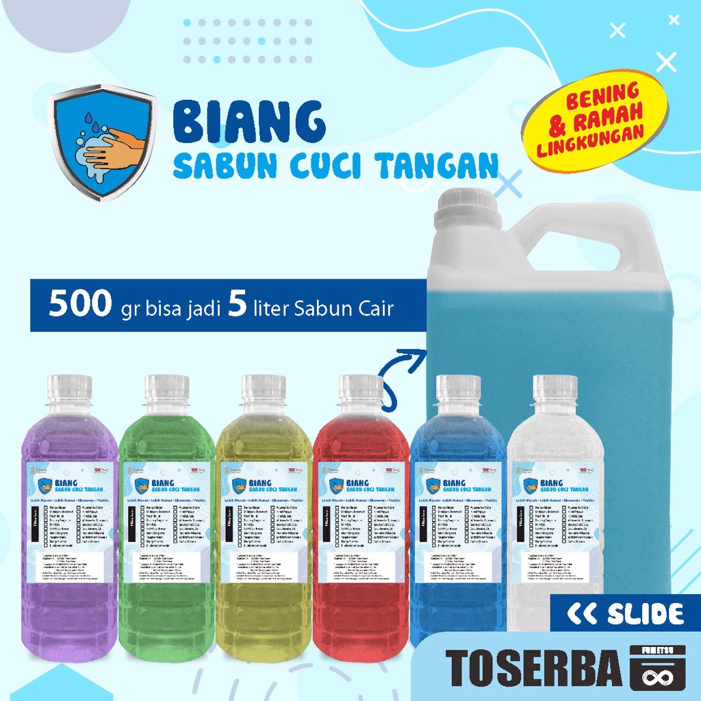 Biang Sabun Cuci Tangan Wangi/ Bibit Sabun Cuci Tangan Wangi Parfum EDT 500gr