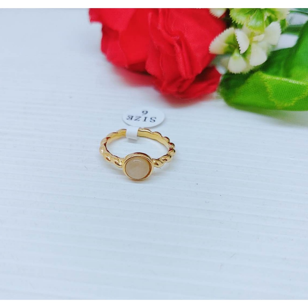 Cincin Titanium Anti Karat Perhiasan Fashion 1319/1320