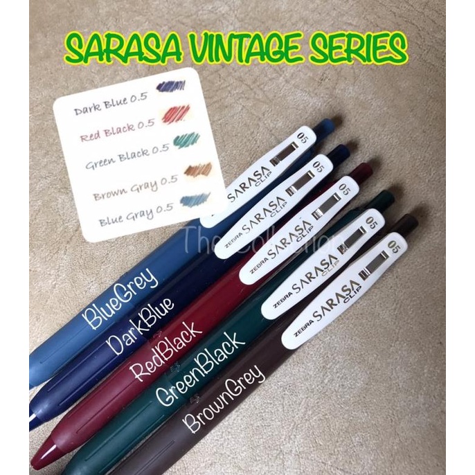 

ATK0502SR Vintage Series Pulpen Gel Sarasa Zebra 0.5mm 0,5 pen Pena
