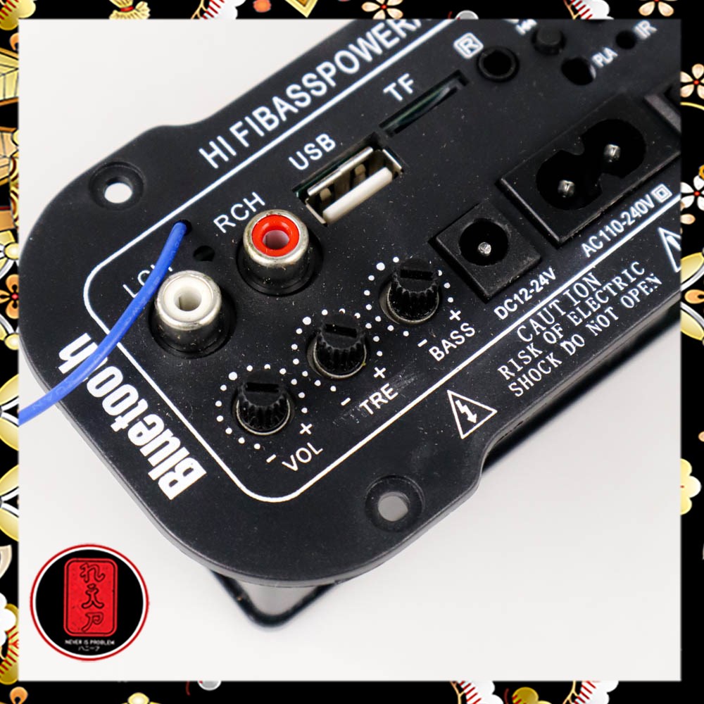 TaffSTUDIO Amplifier Board Audio Bluetooth USB Radio TF DIY 30W - AW-322 - Black