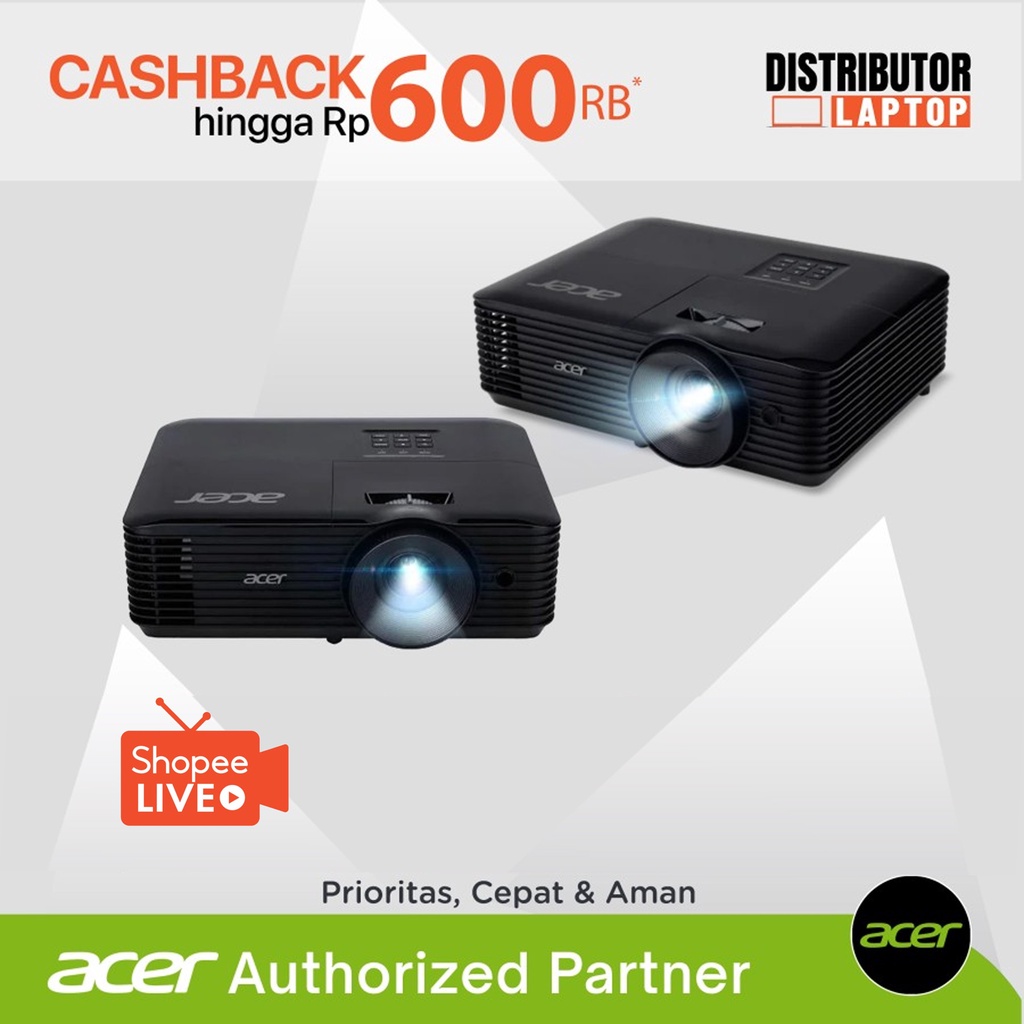 ACER PROJECTOR X1 XGA DLP 4000 LUMENS JR8SD Proyektor