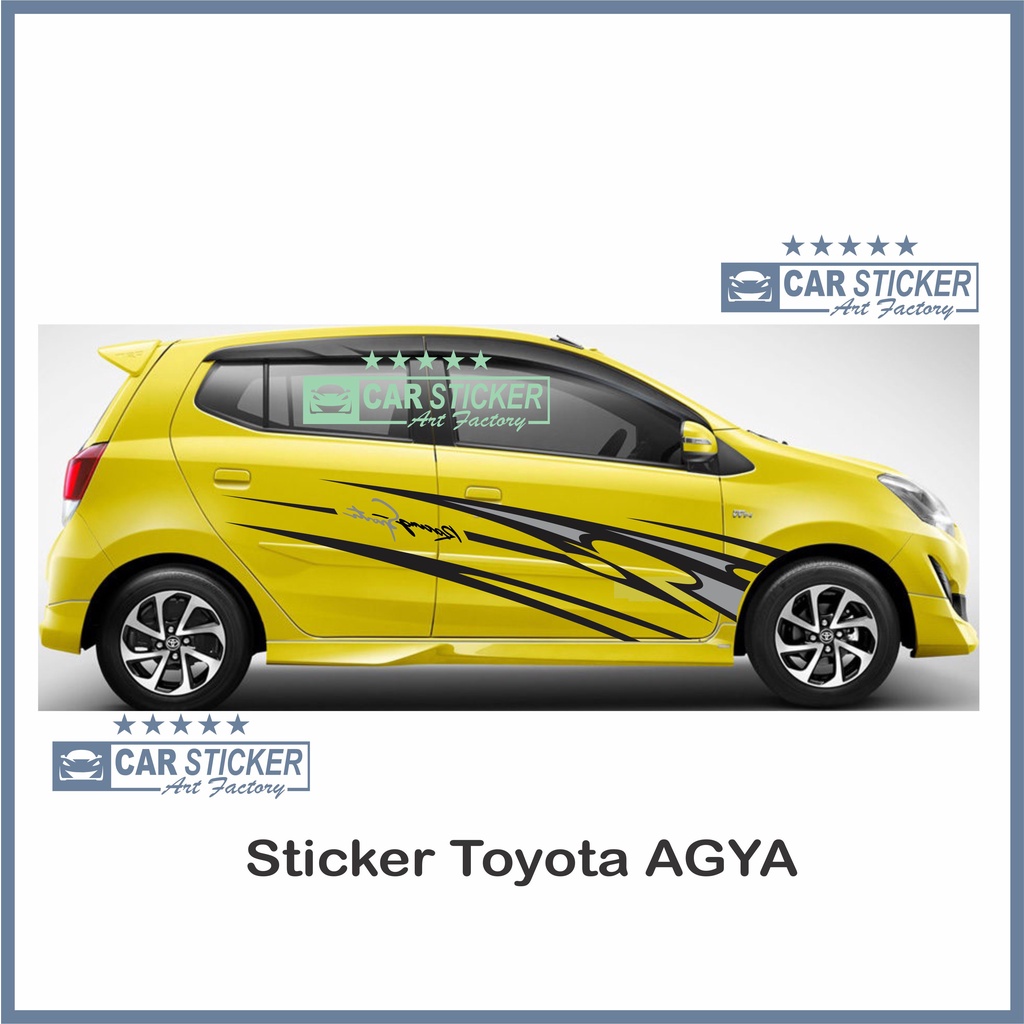 1 pasang agya07 sticker toyota agya sticker mobil agya stiker agya sticker variasi mobil agya stiker