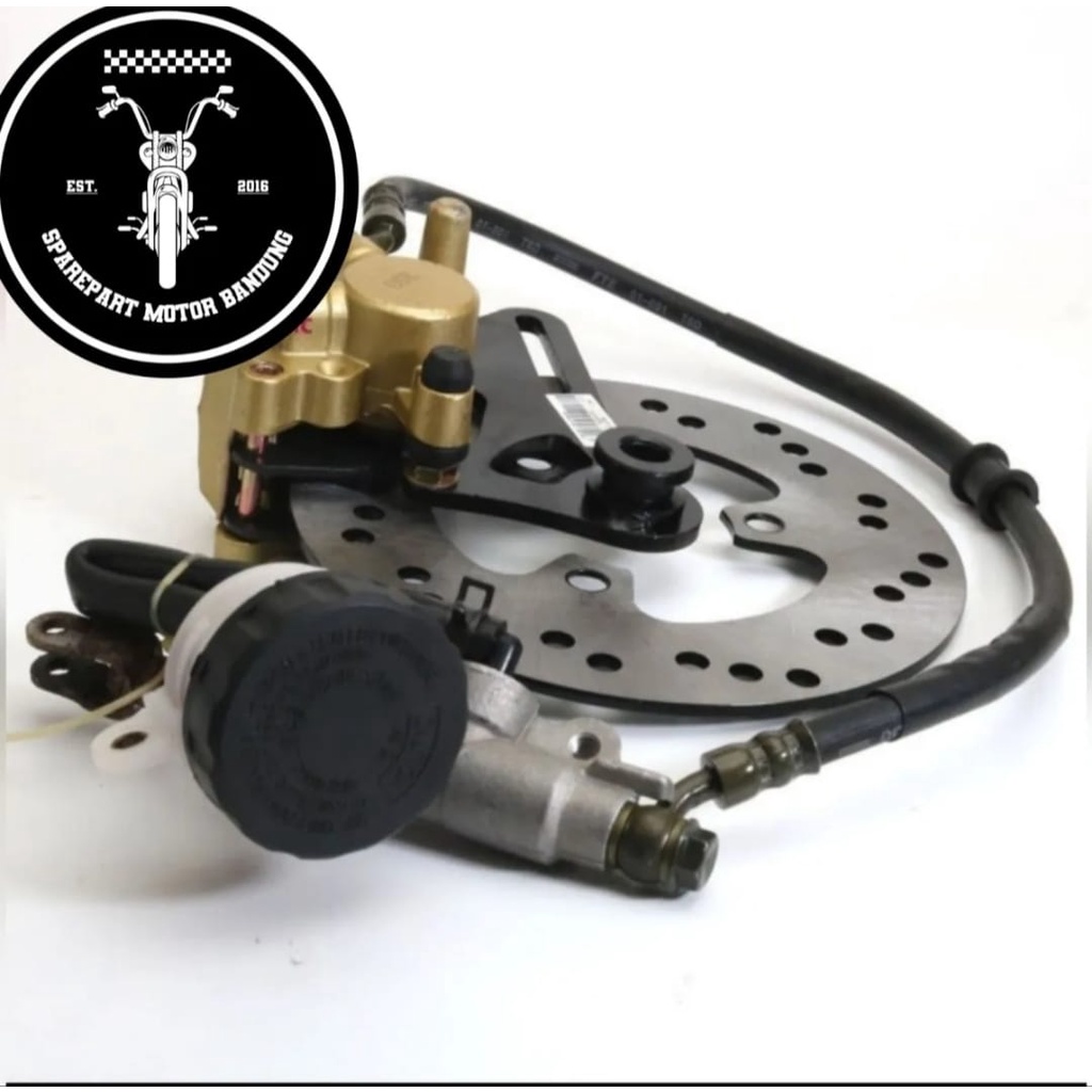 Cakram Belakang Motor Suzuki Satria F150 Fu 150 Komplit Satu Set Master Rem Tonjokan Selang Bawah Pi
