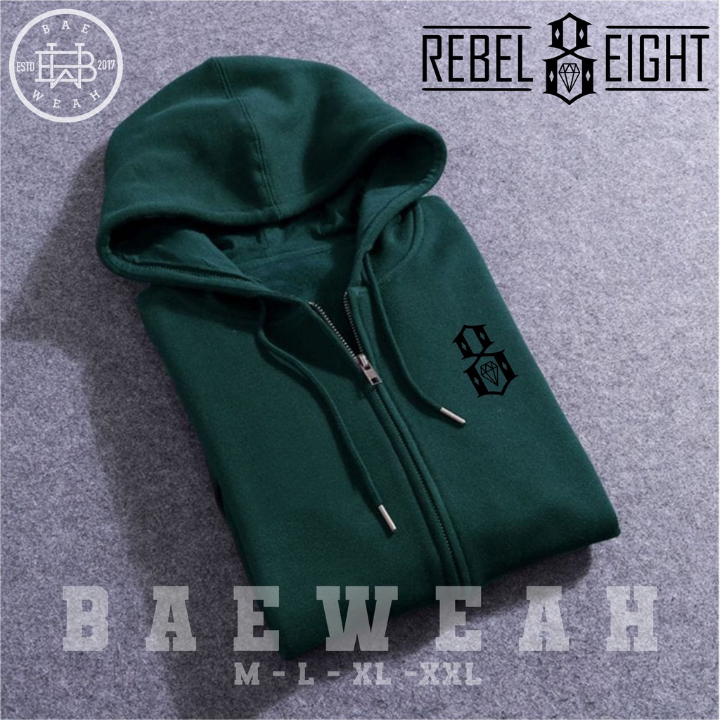 SWEATER REBEL EIGHT PRIA FASHION HOODIE PRIA SWEATER HOODIE Ziper