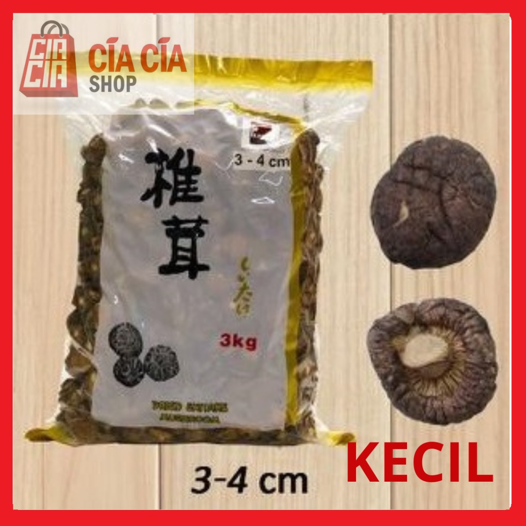 Jamur Shitake Kering 3 kg PREMIUM IMPORT Dried Mushroom Hioko Tongku Xiangku Shiangku