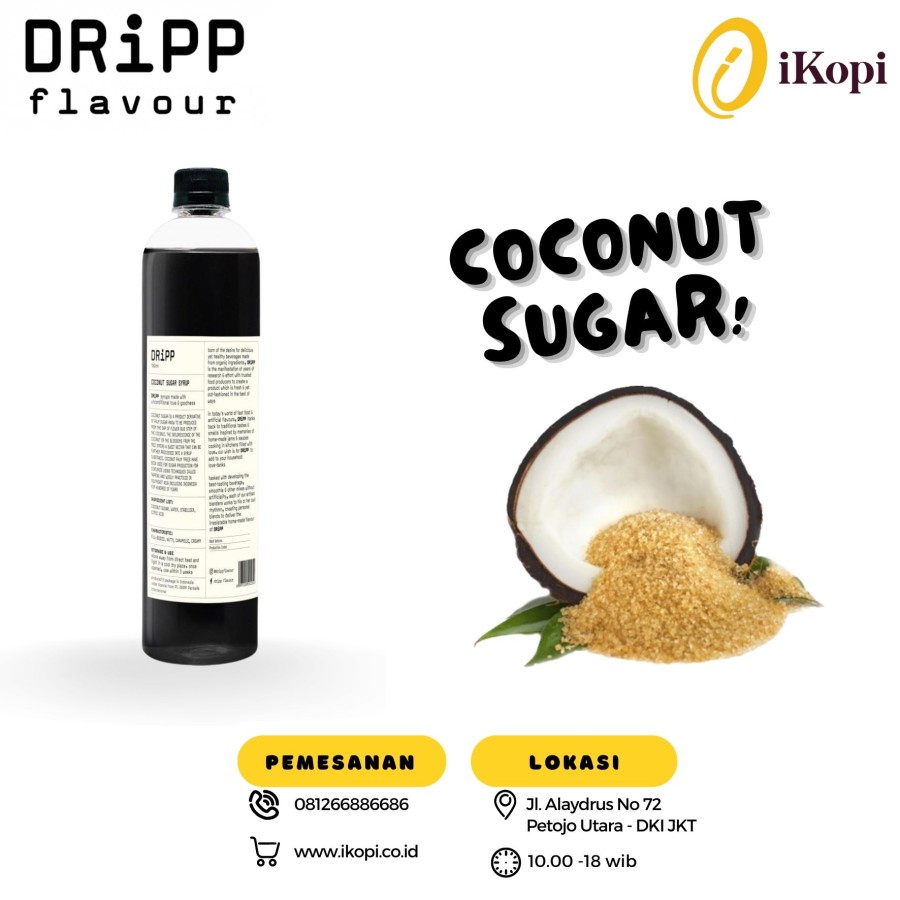 

Dripp Flavour Premium Syrup Rasa Coconut Sugar