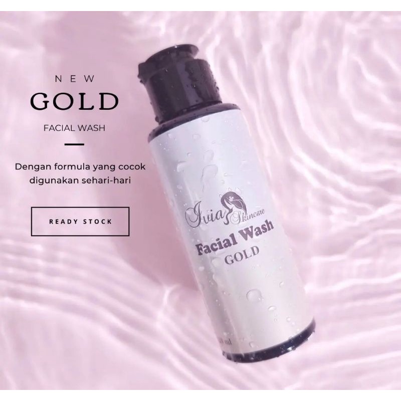 FACIAL WASH IVIA GOLD / SABUN IVIA SKINCARE ORI 100%