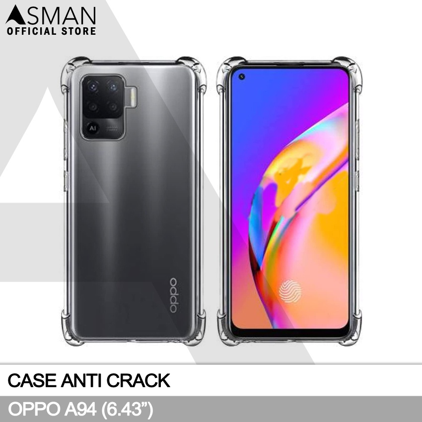 Anti Crack Oppo A94 (6.43&quot;) | Soft Case Anti Bentur - Clear