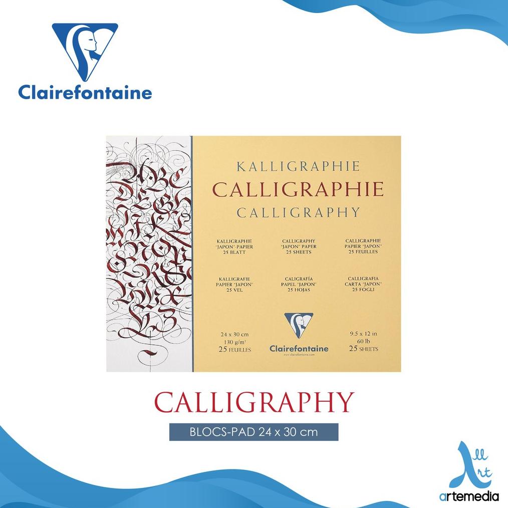 

Buku Sketsa Kaligrafi Clairefontaine Calligraphy Practice Pad