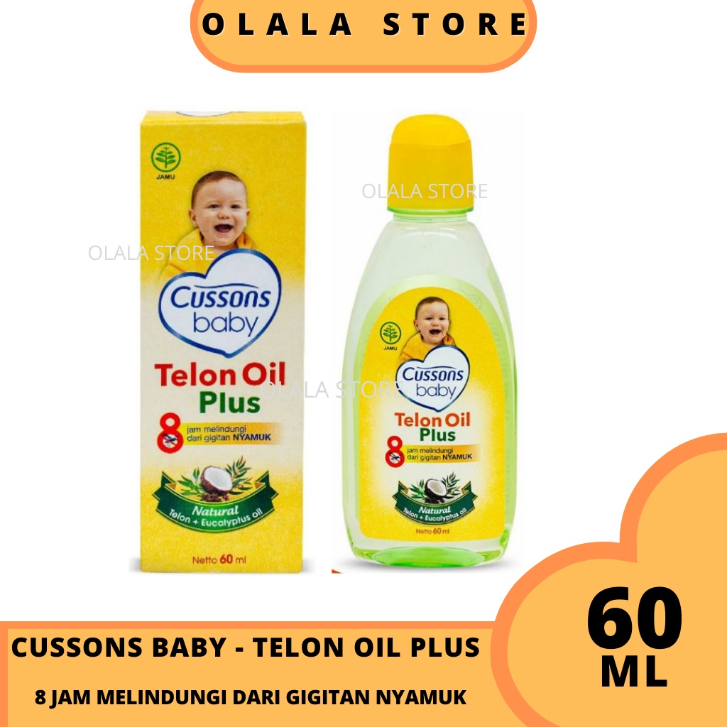 CUSSONS BABY TELON OIL PLUS NATURAL 60 ML / MINYAK TELON BAYI 60 ML