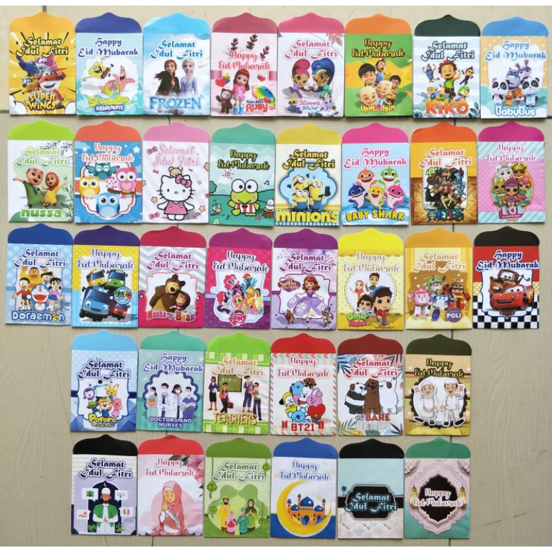 

Amplop Lebaran atau Angpau ukuan Kecil, Medium, Jumbo