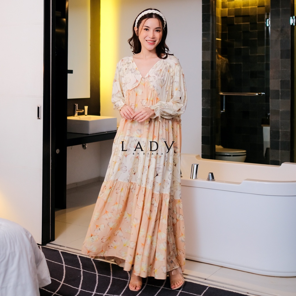 Ladybydiana ESMERALDA HOMEY DRESS Rayon Premium Baju Tidur Wanita Non Busui