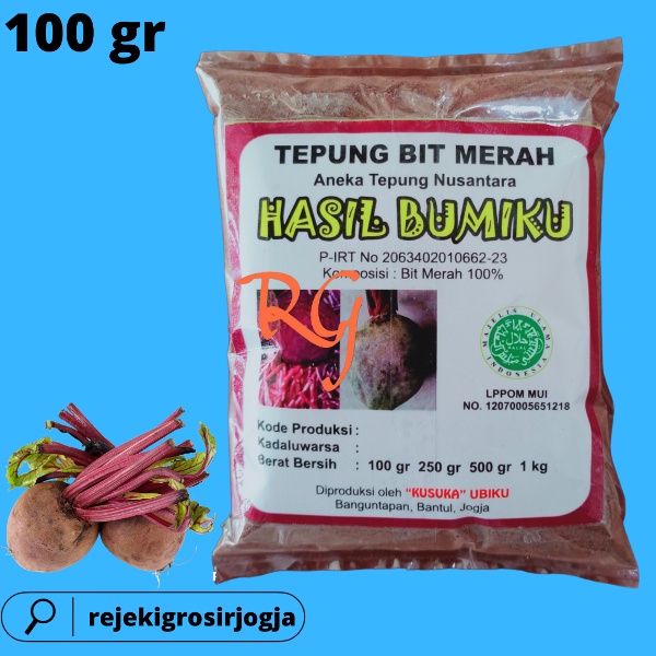 

Tepung Bit Merah Organik kemasan 100 GRAM/Tepung Bit Merah Organik kemasan 50 GRAM/Tepung Bit Merah Organik kemasan 10 GRAM