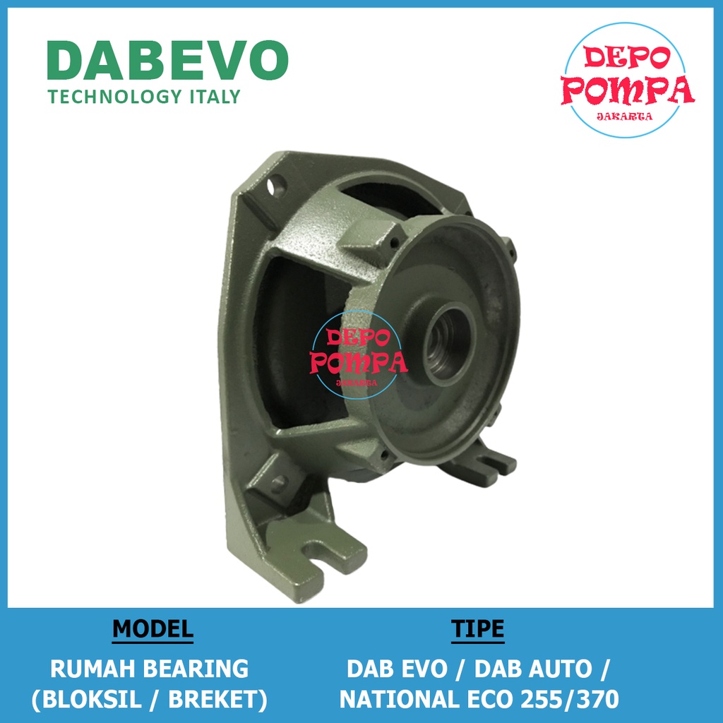 Breket/Bloksil Pompa Jet Pump DABEVO 255/370 / Rumah Bearing NATIONAL