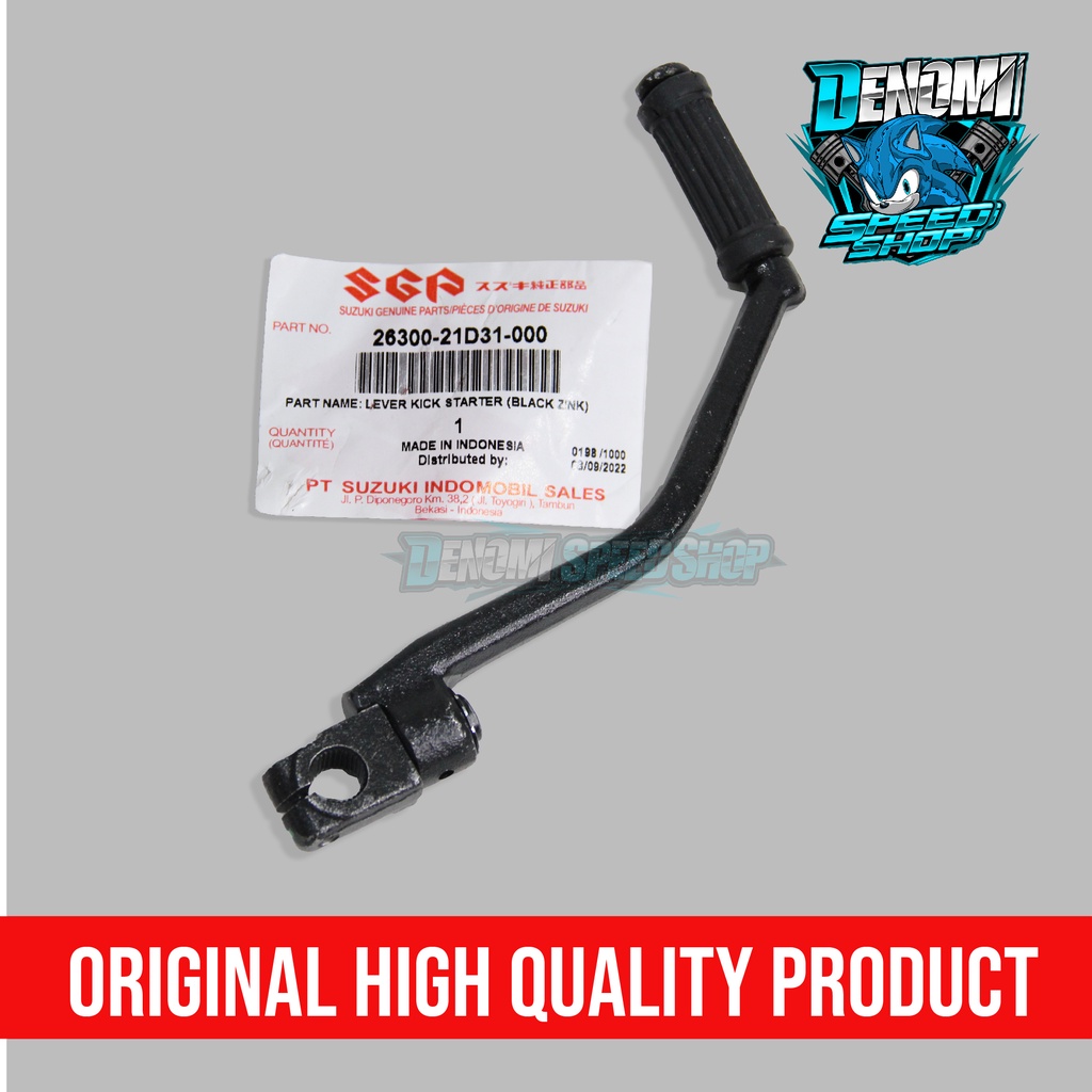 Kick Starter Selahan Selah Slah Pedal Engkol Stater Suzuki Satria 2 Tak Hiu Lumba 26300-21D31 Original SGP