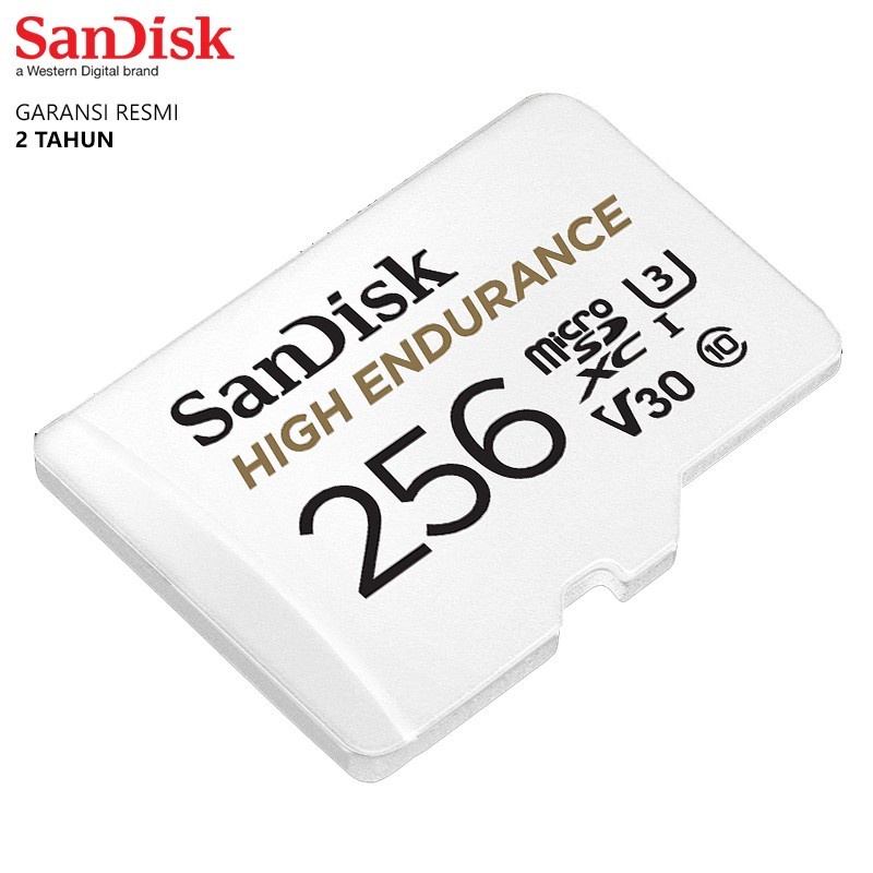 SanDisk High Endurance Video Monitoring Micro SD / MicroSD Card 256Gb