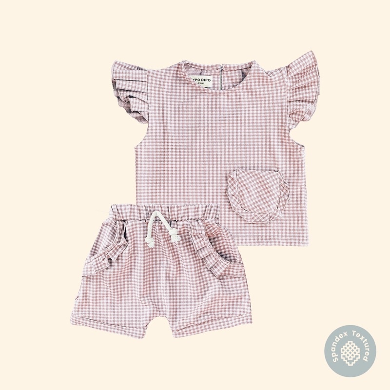 HYPODIPO - Ivy Gingham Set - Setelan Anak Perempuan