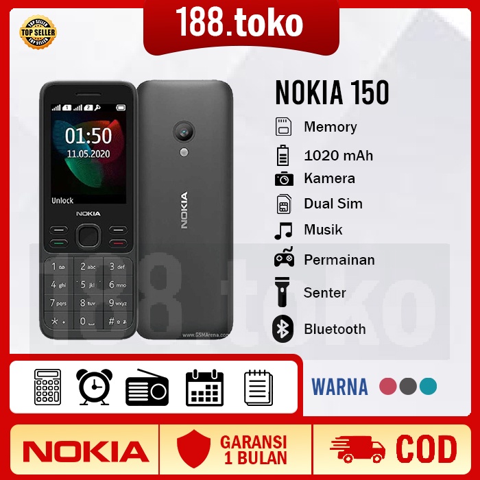 HP Noki a 150 2020 Dual Sim Garansi Toko