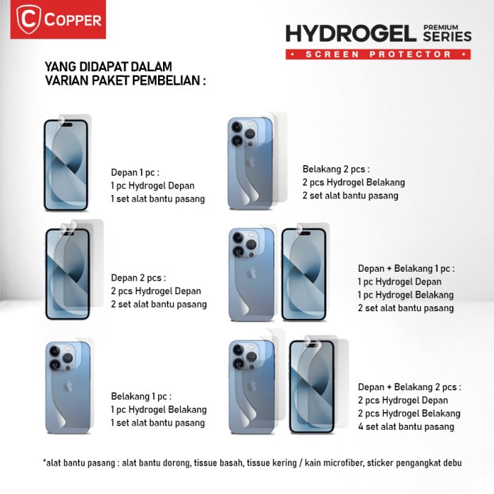 COPPER Blueray Realme 9 Pro Plus - Anti Gores Hydrogel