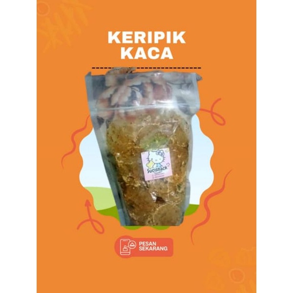 

200gr KERIPIK KACA PEDAS DAUN JERUK GURIH