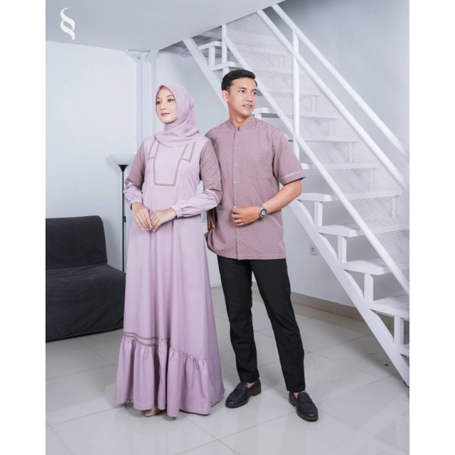 COUPLE EKSIS SPINK ROSE/GAMIS PASANGAN/TERBARU 2023