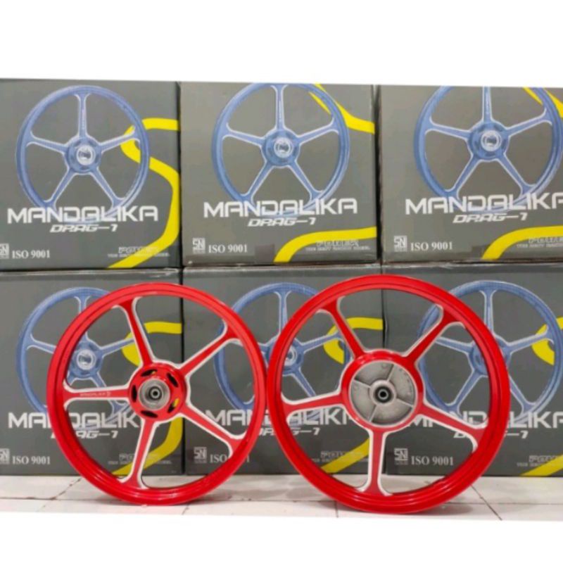 VELG POWER MANDALIKA TROMOL BESAR YAMAHA JUPITER MODEL ENKEI WARNA MERAH