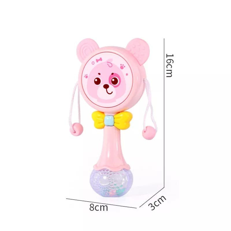 GP Mainan Anak Tongkat Genggam Rattle Musik Stick Drum + LED