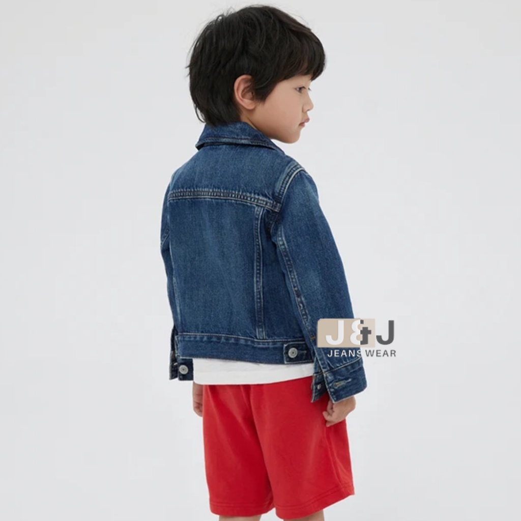 Jaket Jeans Anak Laki Laki Polos Premium