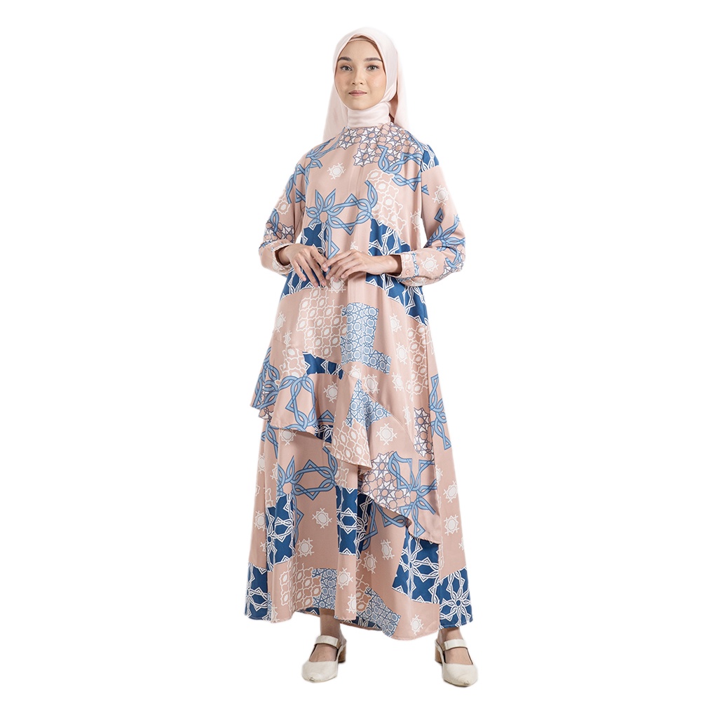 Dress Batik Wanita - Bhatara Batik Zahrani - Baju Batik Modern Lengan Panjang