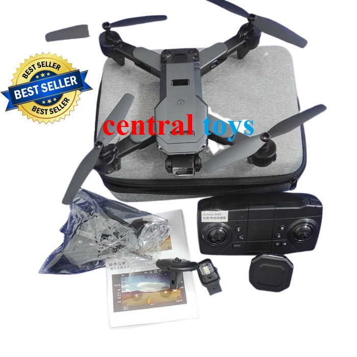 drone N95 dual camera 4K strobo LED sensor anti tabrak optical flow