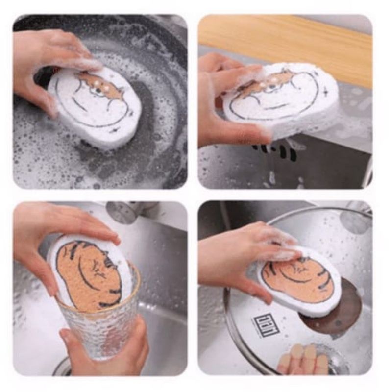 GP Spons Busa Magic Cuci Piring Serbaguna Motif Lucu