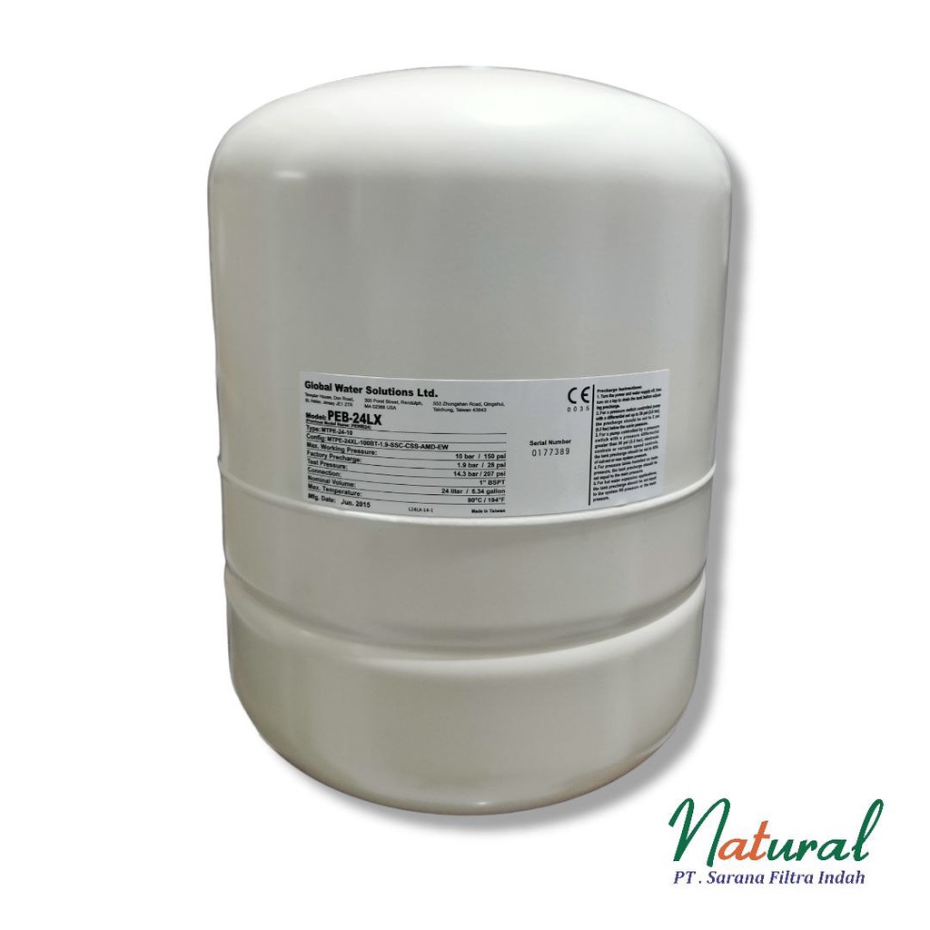 Pressure Tank 24 Liter Merek Econowave , Pressure Tank 50 , 80 Liter Merek Aquarich