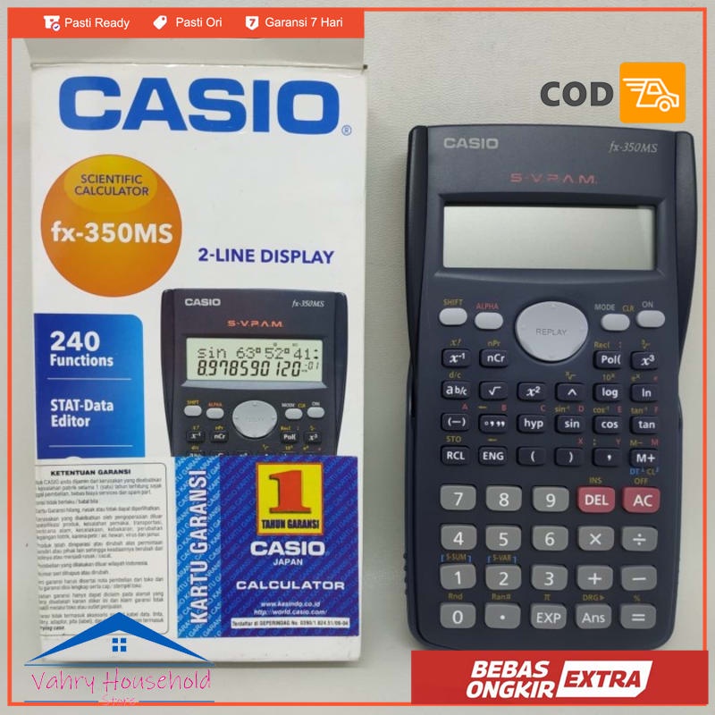 

Casio FX-350MS 2 Line Display Original