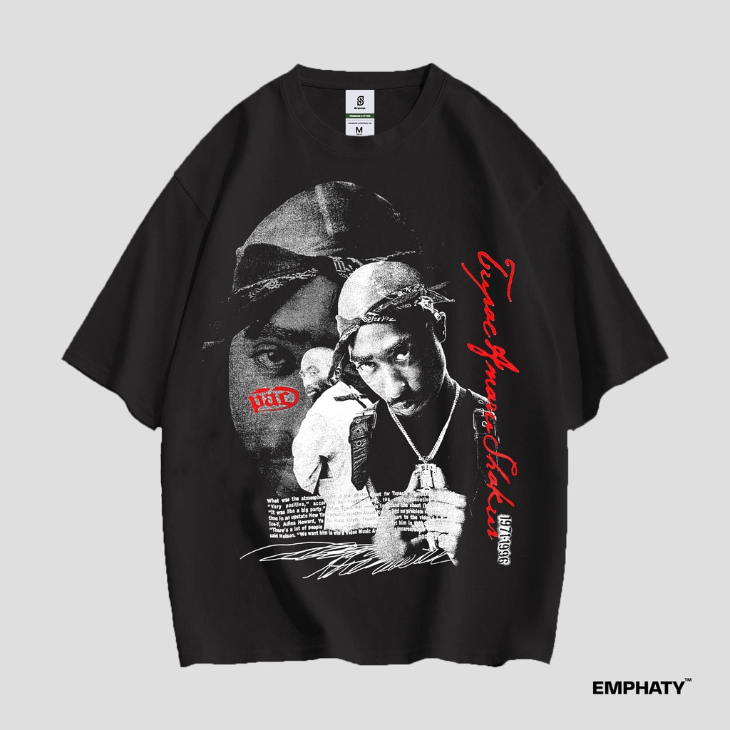 Kaos Tupac Shakur Vintage T shirt Oversize