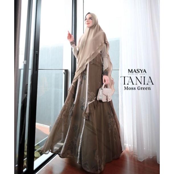 READY STOCK [MASYA_MADENIA SYARI] GAMIS SYARI TERBARU / DRESS SET PRINTING " TANIA SET " BY MASYA Mu