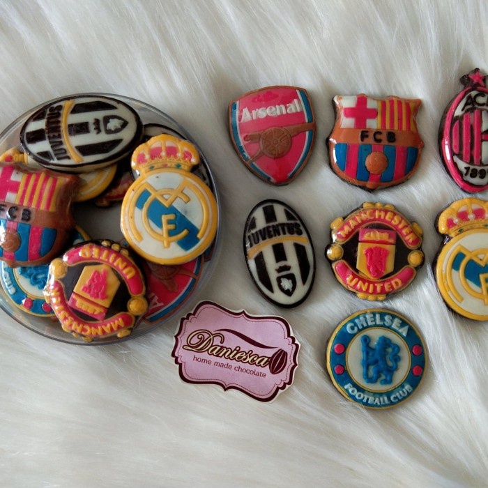 

.Coklat logo grup sepak bola Arsenal MU chelsea Juventus-scp