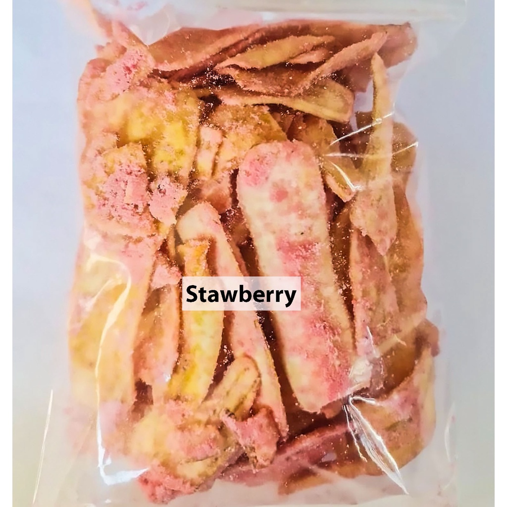 

Keripik Pisang Kepok Rasa Strawberry Asli Lampung
