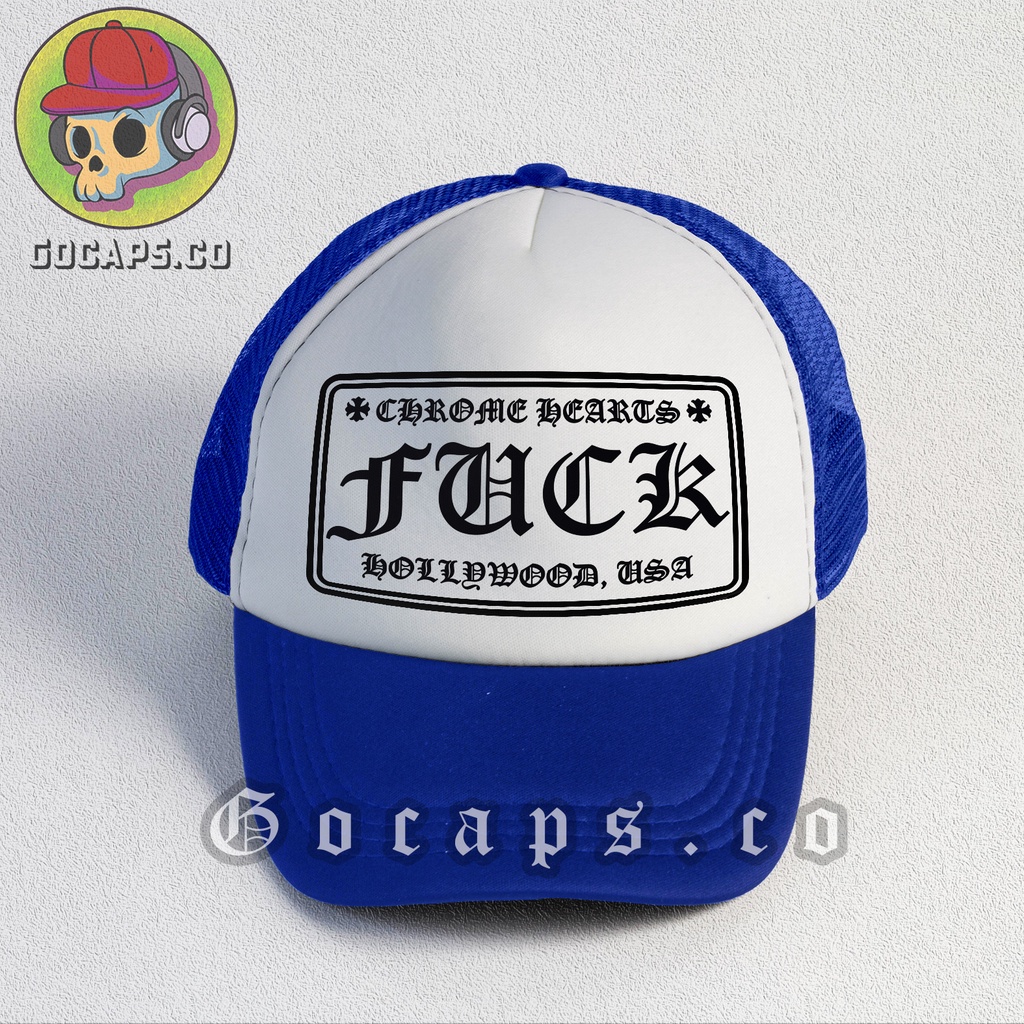 Gocaps - Topi Jaring Trucker Chrome Unisex (Premium Quality) - Fvck V2