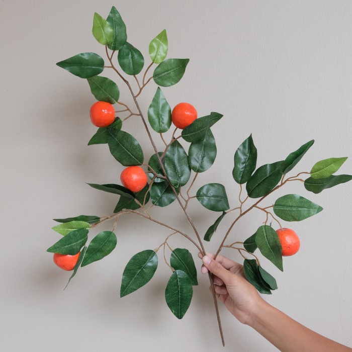 COD Jeruk Ponkam Imlek - Hiasan Palsu - Orange Kecil