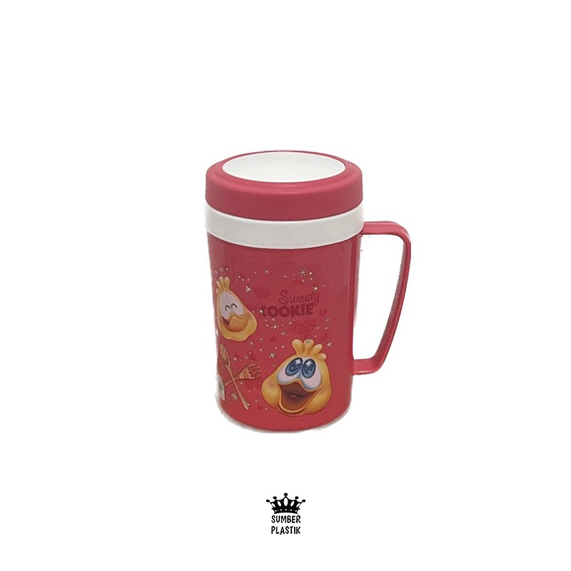 Gelas Plastik MUG 800mL / Thermos Evenia Green leaf 5280