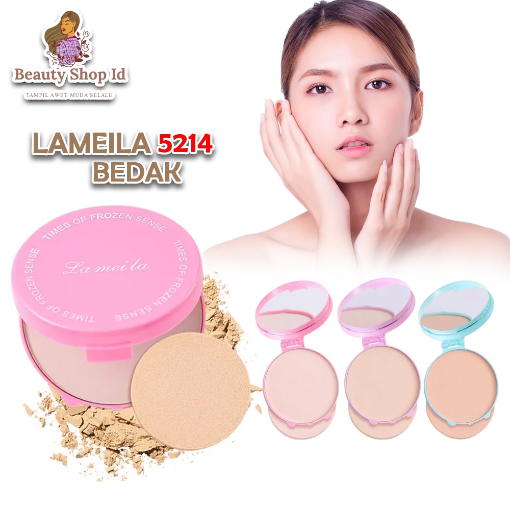 Beauty Jaya - Lameila Makaron Bedak Professional Bedak Padat Waterproof Anti Air Glowing