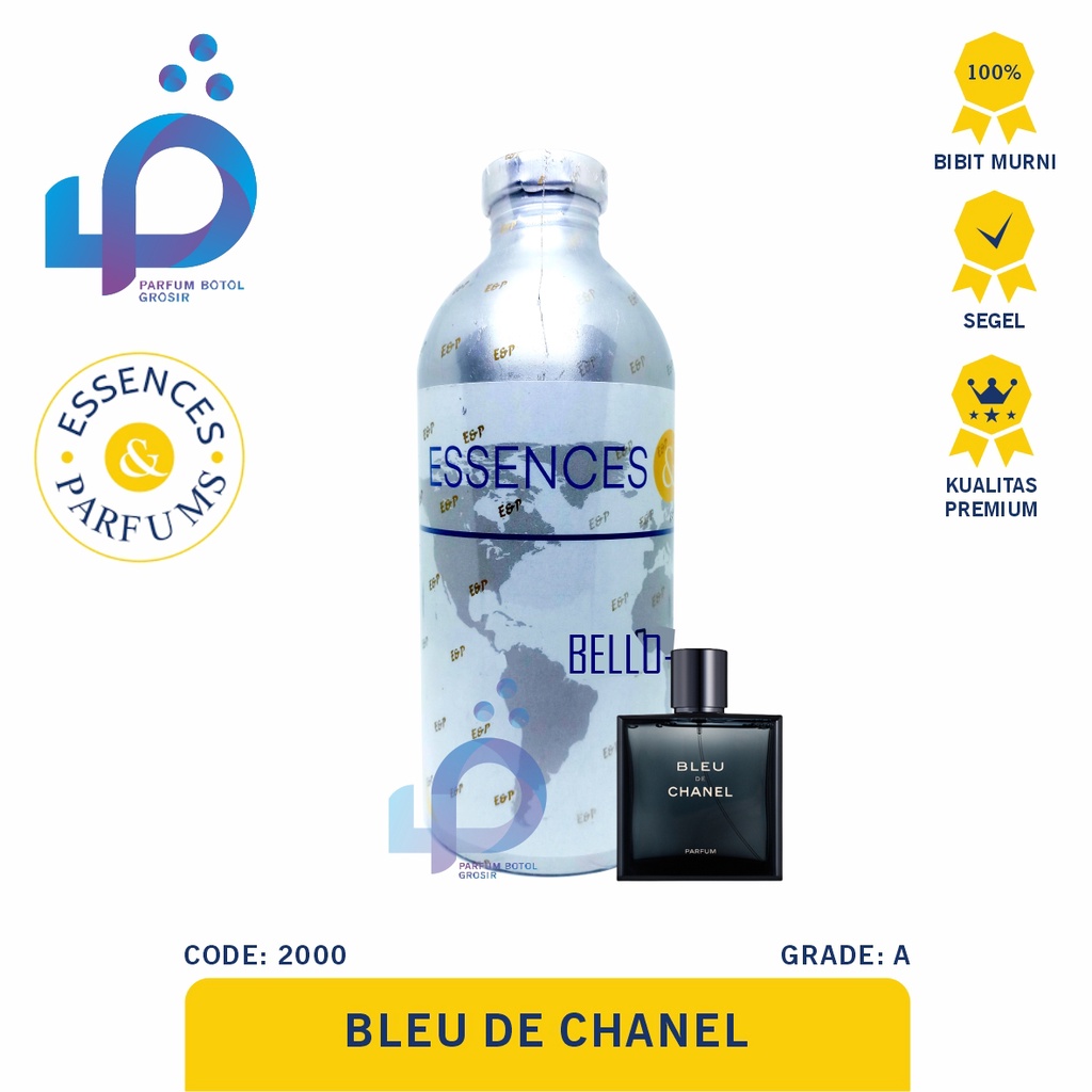 BELLO 2000 | Senada Wangi Bleu de Chamel by Essences | Grade A | 500gr Segel