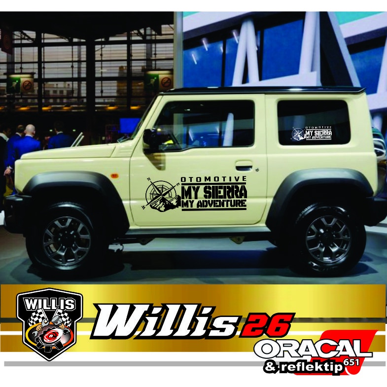Cutting Sticker Body Mobil Sticker My JIMNY SIERRA My Adventure