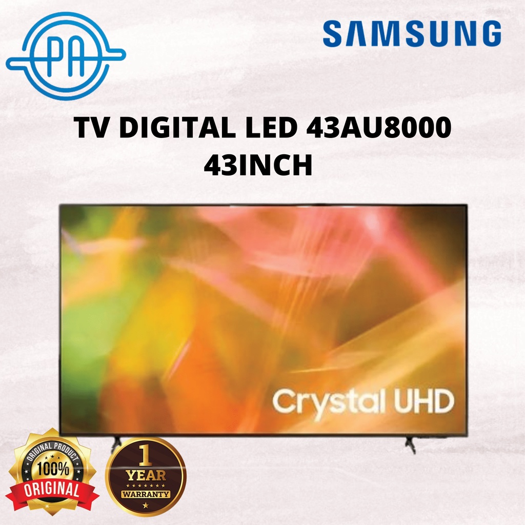 TV LED SAMSUNG 43INCH 43AU8000 43 AU 8000 CRYSTAL SMART TV UHD 4K