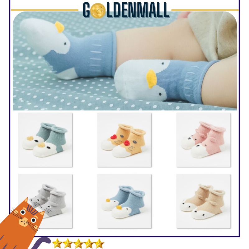 Kaos Kaki Bayi Newborn Model Boneka 3d Lucu Baby Socks Prewalker Anti Slip BB01