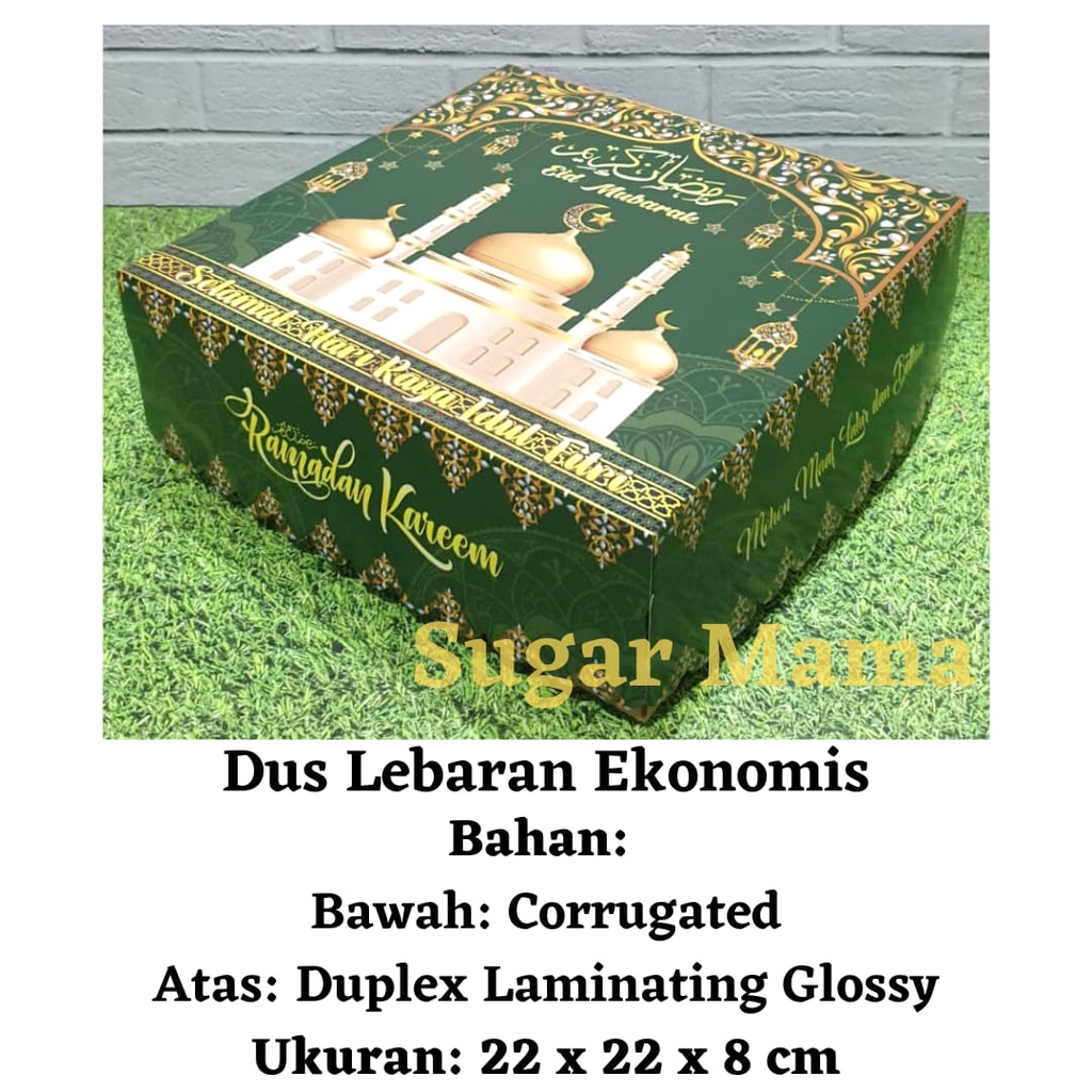 

Dus Lebaran Ekonomis 22 x 22 x 8cm cake box idul fitri hampers parcel
