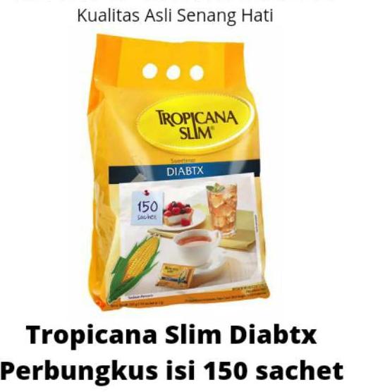 

➹ TROPICANA SLIM DIABTX 150 SACHET / GULA KHUSUS ♝